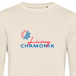 Sweat "LIVING CHAMONIX" - off white