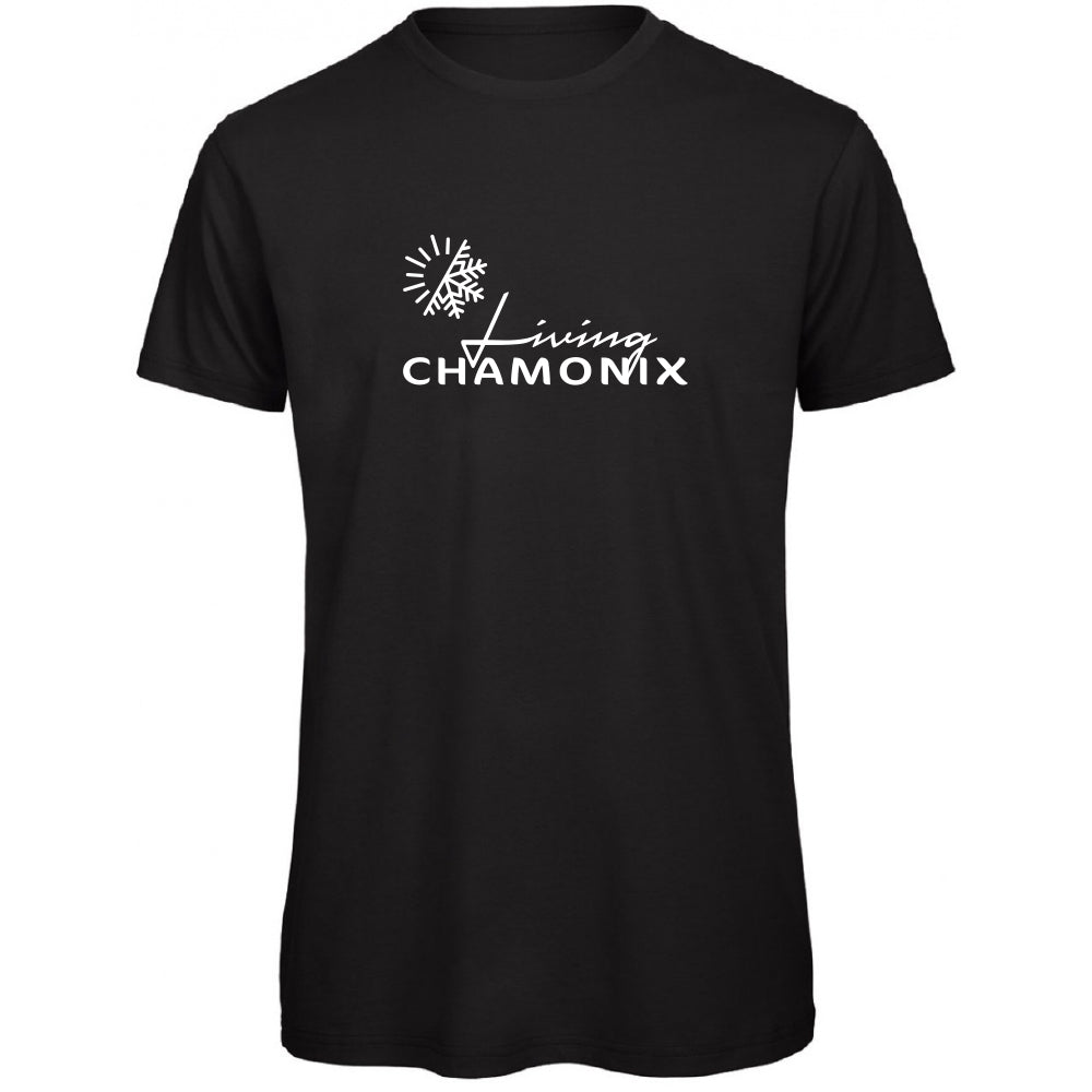 T-Shirt "LIVING CHAMONIX" - black