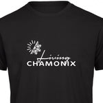 Charger l&#39;image dans la galerie, T-Shirt &quot;LIVING CHAMONIX&quot; - black
