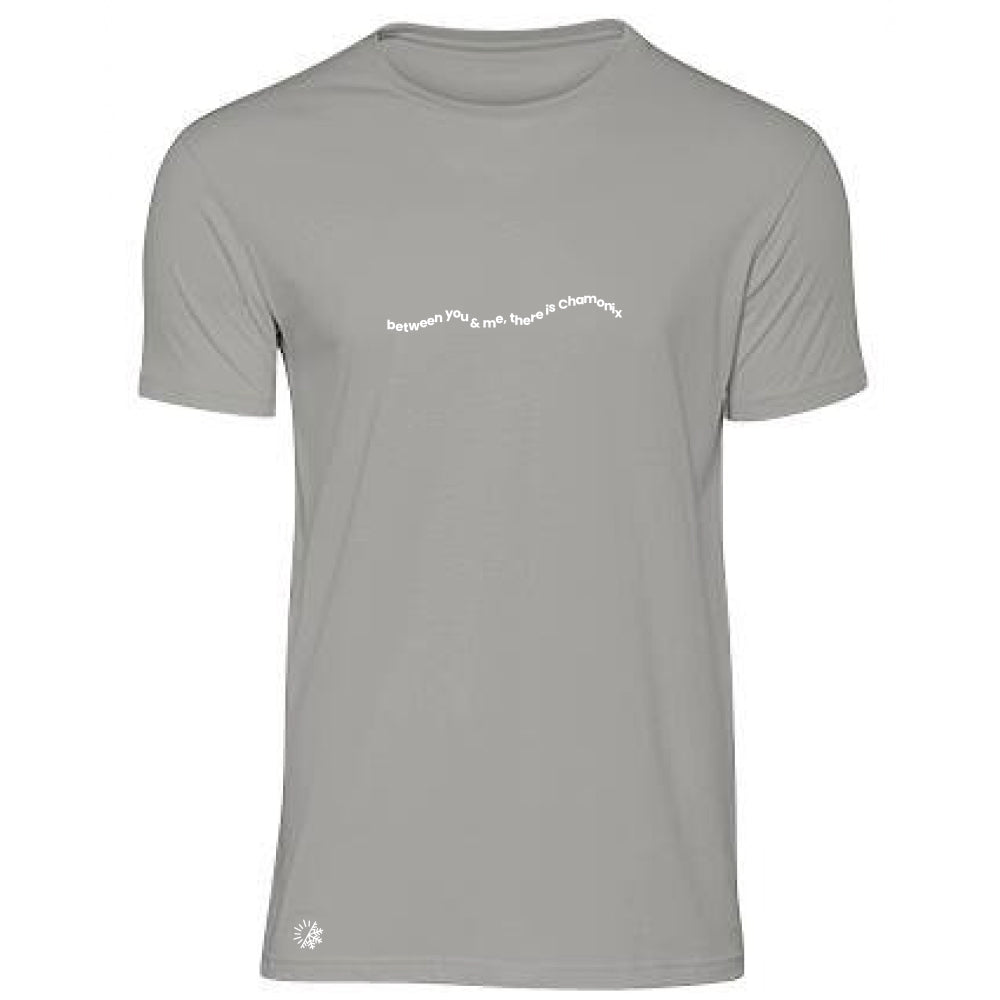 T-Shirt "BETWEEN YOU & ME" - light grey
