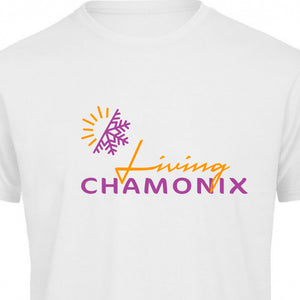 T-Shirt "LIVING CHAMONIX" - white