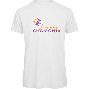 T-Shirt "LIVING CHAMONIX" - white